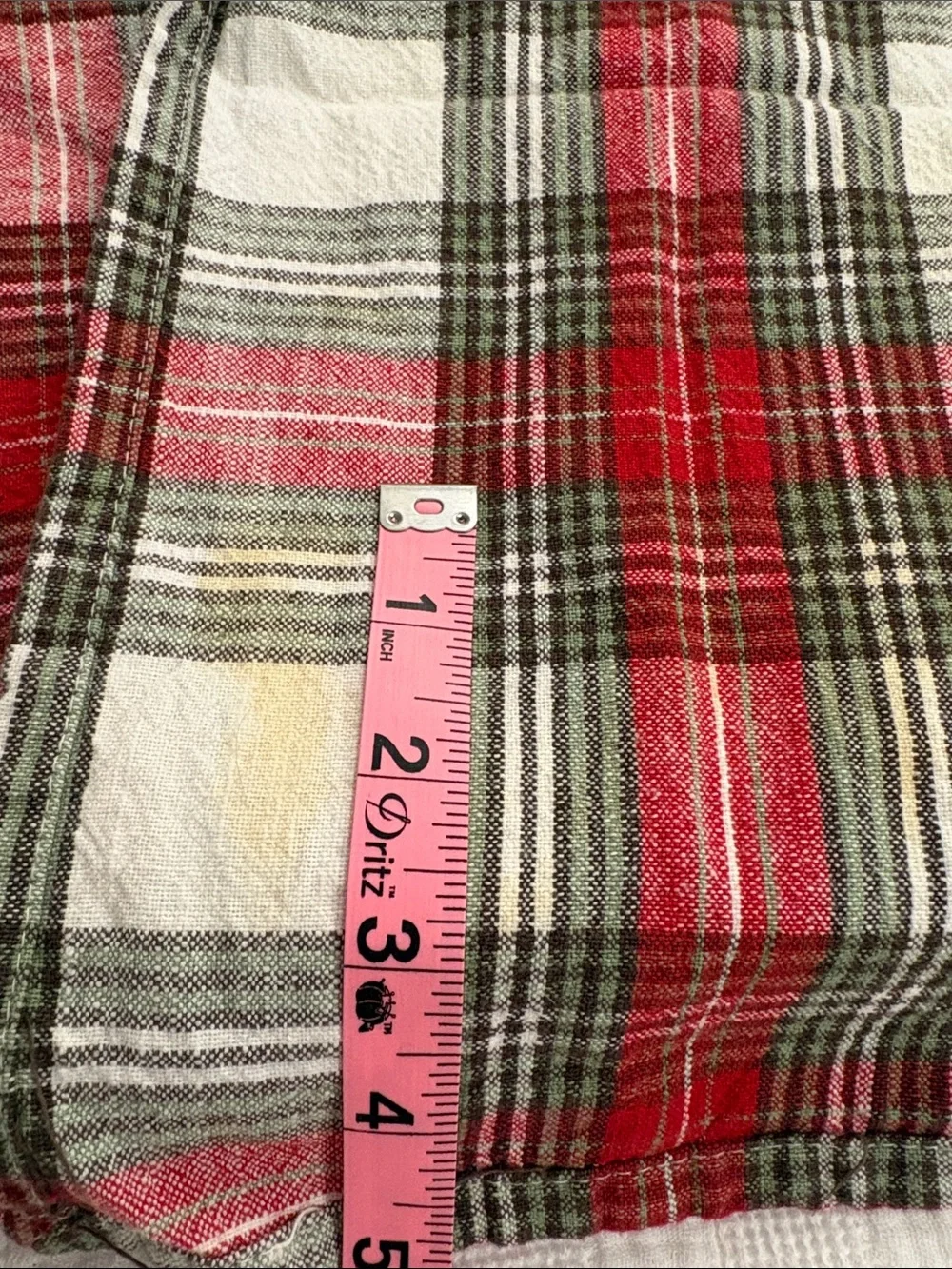 Plaid Tablecloth and Napkin Set